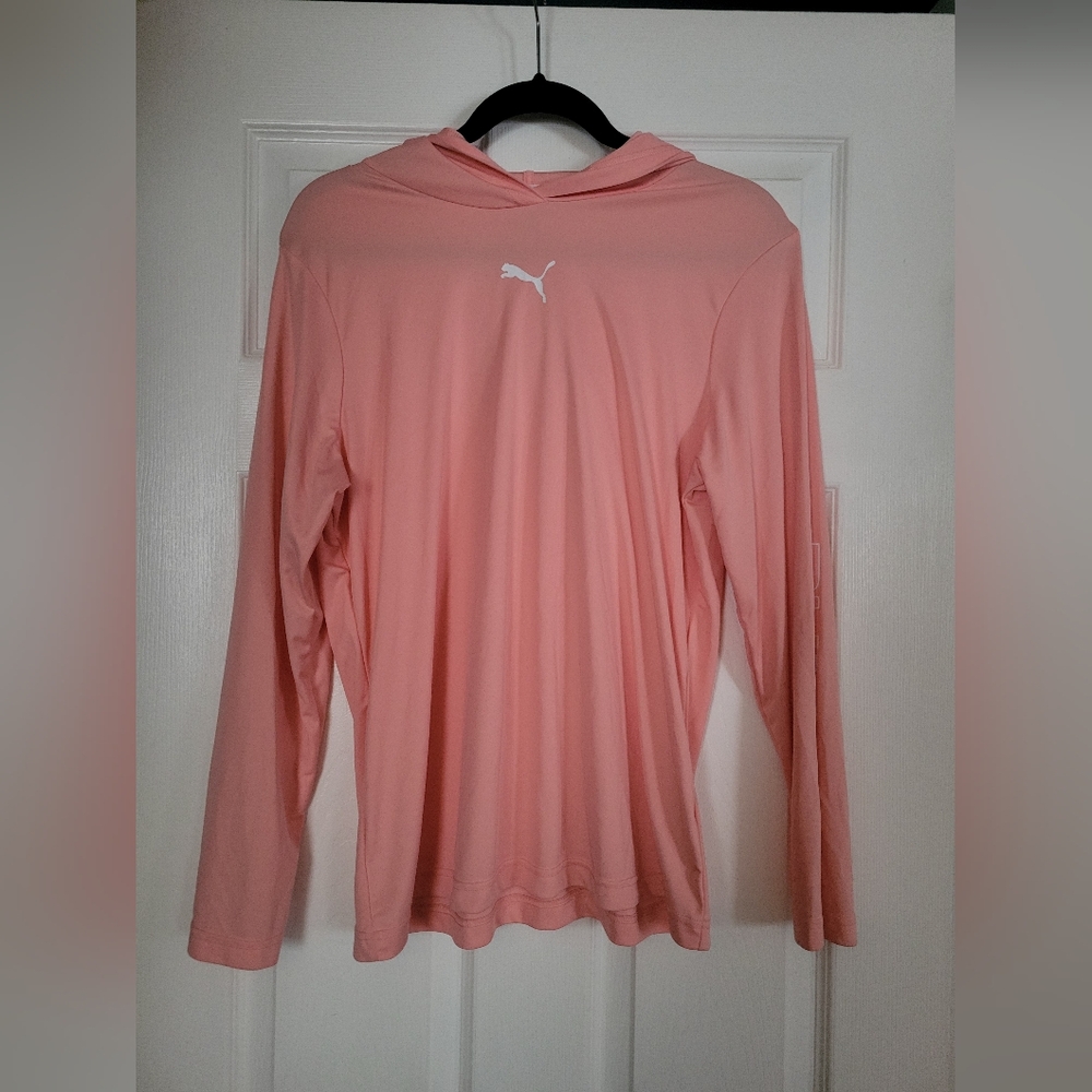 Puma Pink Long Sleeve Hoodie